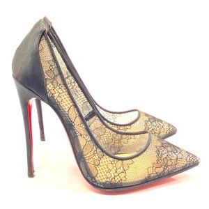 Christian Louboutin Follies Lace 120 Pumps 35.5
